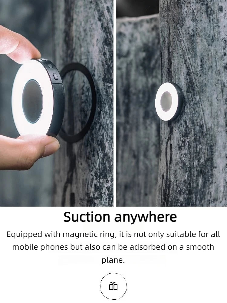 Mini Magnetic Fill Light Pocket Portable Outdoor Photographic Lamp for Apple iPhone 15/14/13/12 Mobile Phone Tiktok Live Selfie