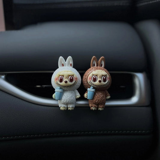 Adorable Labubu Car Vent Decor, Fragrance Diffuser, Aromatherapy Ornament, Vehicle Interior Accessory