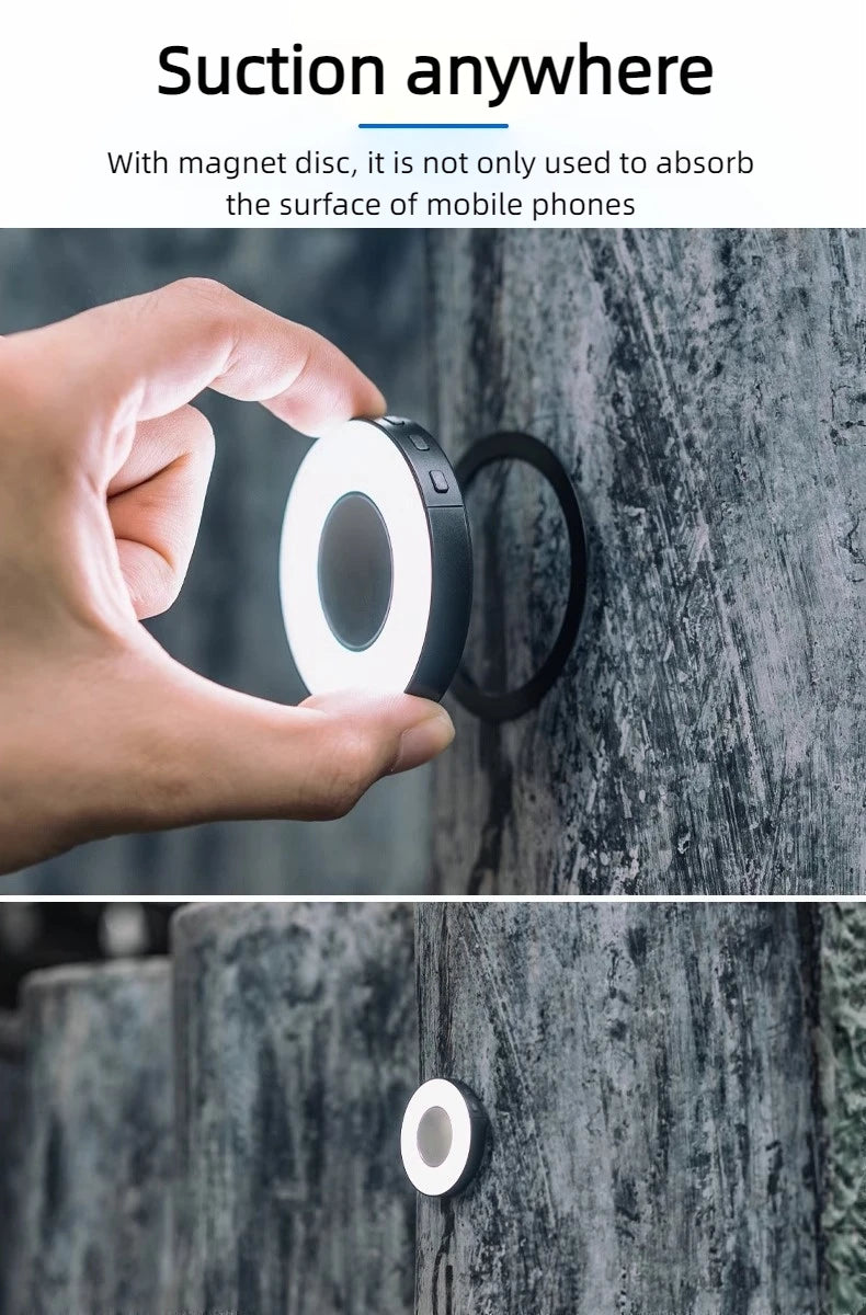 Mini Magnetic Fill Light Pocket Portable Outdoor Photographic Lamp for Apple iPhone 15/14/13/12 Mobile Phone Tiktok Live Selfie