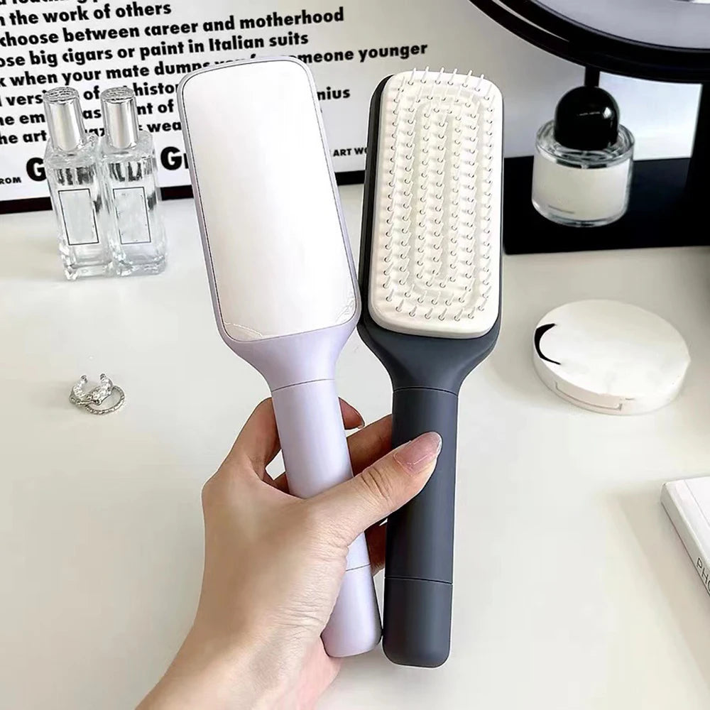 Rotatable Self Cleaning Hair Brush Massage Air Cushion Comb Magic Retractable Comb For Women Anti-static Hair Smoothing Comb