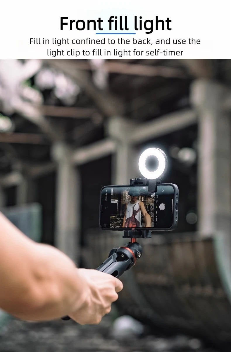 Mini Magnetic Fill Light Pocket Portable Outdoor Photographic Lamp for Apple iPhone 15/14/13/12 Mobile Phone Tiktok Live Selfie